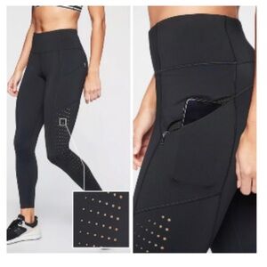 Athleta Black Leggings with Side Pocket
